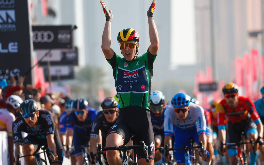 Merlier wins Stage 6 of the UAE Tour as Evenepoel defends the Red Jersey
